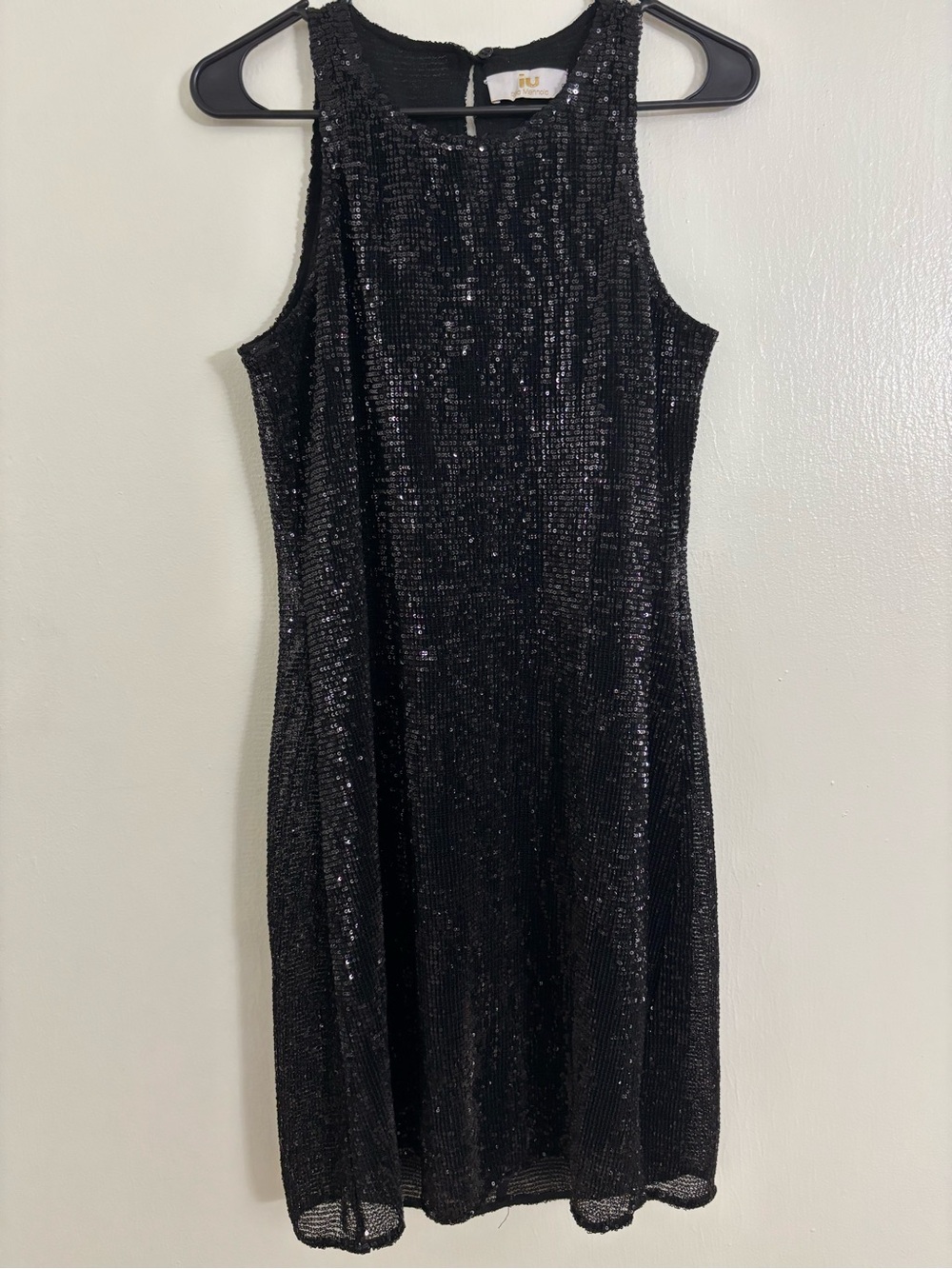 Rita Mennoia Black Sequin Swim Cover up Dress